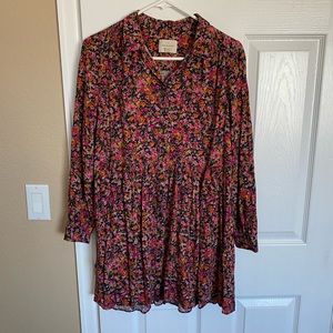 Sézane Leana Dress in Blossom Marine